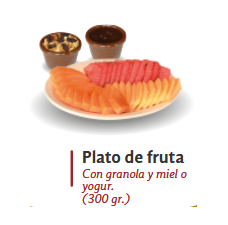 Plato de frutas